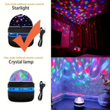 Galaxy Starry Night Light Projector, LED Ocean Wave & USB Home Decor