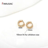 Trendy Gold Plated Hoop Earrings for Women – Classic Round Circle Design