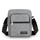 Men’s Oxford Crossbody Shoulder Bag – Lightweight Box-Style Travel Sling Bag