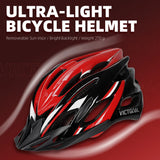 Ultralight Bike Helmet with LED Taillight - 22-Vent Cycling Helmet for Men & Women