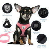 Adjustable Reflective Cat Harness with Leash – Soft, Safe & Comfortable Pet Walking Set