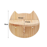 Wall-Mounted Cat Shelf with Hammock – Wooden Climbing Perch and Scratching Post for Indoor Cats