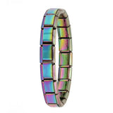 Stainless Steel Hologram Bracelet – Stylish & Durable Unisex Link Chain Jewelry