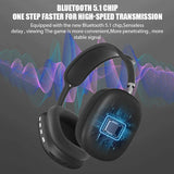 Auriculares inalámbricos Bluetooth: auriculares con cancelación de ruido y micrófono para juegos y deportes