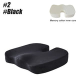 Memory Foam Coccyx Seat Cushion - U-Shaped Orthopedic Pillow for Car & Office