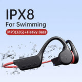 Waterproof Bone Conduction Headphones with Bluetooth 5.3 & 32GB Memory
