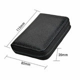 RFID Blocking Leather Wallet – Stylish Credit Card Holder with 20 Slots for Men