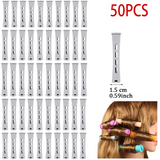 50PCS Hair Perm Rods Set – Multi-Size Cold Wave Curling Rollers for Long & Short Hair