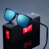 Gafas de sol polarizadas cuadradas de moda para hombres: gafas de diseñador de lujo con protección UV400 