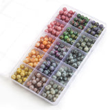 28-Color Glass Beads DIY Jewelry Making Kit – 8mm Round Crystal Beads with Accessories