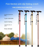 Adjustable Aluminum Hiking Walking Stick with Telescopic Folding Design