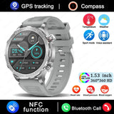 2025 AMOLED Smart Watch with Bluetooth Calling - GPS, NFC & Health Monitoring
