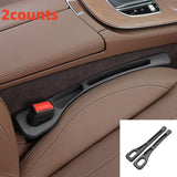 2-Pack Car Seat Gap Filler Organizer – Waterproof PU Leather with Dual Grooves for Extra Storage and Spill Protection