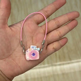 Mini colgante de cámara DIY: bonito accesorio para casa de muñecas para muñecas Labubu de 17 cm
