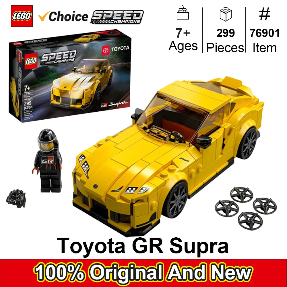 Toyota GR Supra Building Set – Speed Champions Sports Car Toy
