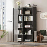 Dustproof Wardrobe & Bookshelf – High-Capacity Open Storage Cabinet for Bedroom