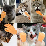 Silicone Cat Massage Gloves – Interactive Finger Toys for Cat Bonding & Play