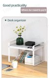 Estante de almacenamiento ajustable para encimera de cocina: organizador telescópico de múltiples capas para utensilios y especias
