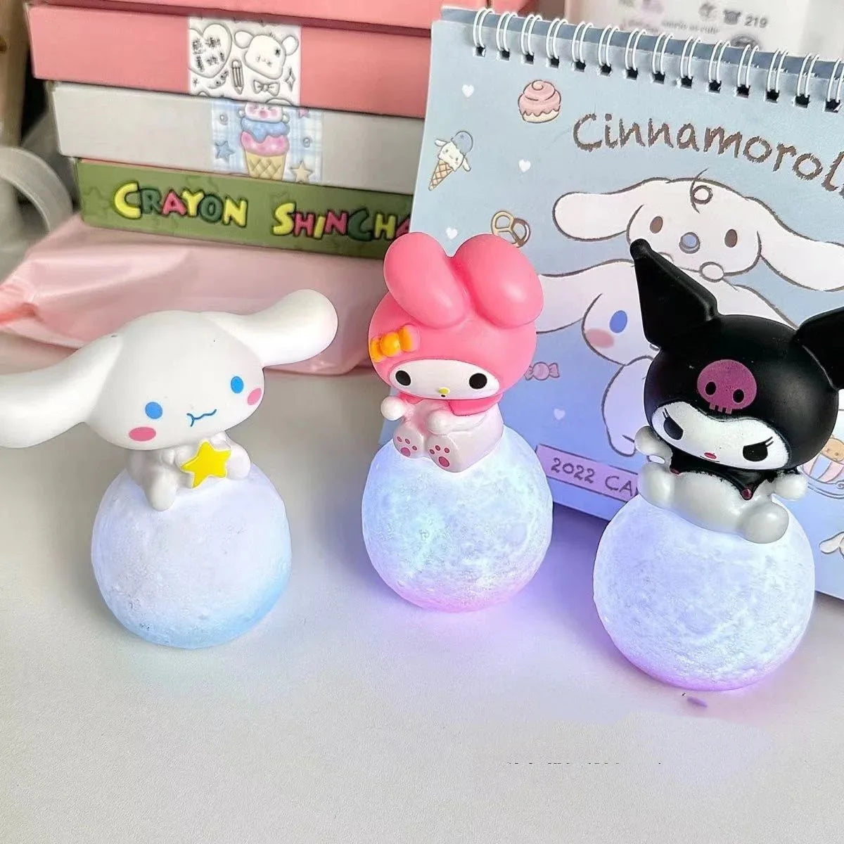 Sanrio Character Night Light - Hello Kitty LED Bedside Lamp for Kids
