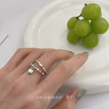925 Sterling Silver Heart Ring – Minimalist Adjustable Wedding Band for Women