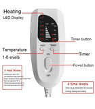 Electric Heating Pad for Back Pain Relief – Large Moist & Dry Heat Therapy Mat with Adjustable Temperature & Auto Shut-Off
