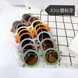 2024 Kids’ Round Sunglasses – UV400 Protection, Stylish Plastic Frame for Girls