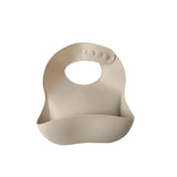 Baberos de silicona impermeables para bebés con un bonito lazo: babero suave y ajustable para niños y niñas