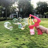 Electric Bubble Gun for Kids - Automatic Bubble Blower Machine for Outdoor Parties