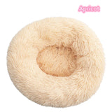 Plush Donut Cat Bed - Super Soft Washable Pet Nest (5 Sizes, 20 Colors)