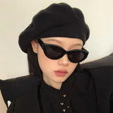 Nuevas gafas de sol con forma de ojo de gato para mujer: diseño vintage ovalado y cuadrado elíptico