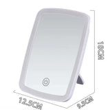 LED Vanity Makeup Mirror with Stand – Touch Screen, Adjustable & Portable