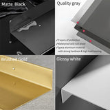 Estantería de pared moderna para baño: estantería de esquina de 30 a 50 cm para cocina y baño