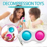 Silicone Bubble Fidget Toy – Anti-Anxiety Decompression Game for Kids & Adults