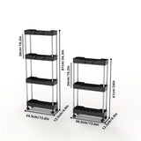 Estante de almacenamiento para baño con ruedas, carrito multicapa con ruedas