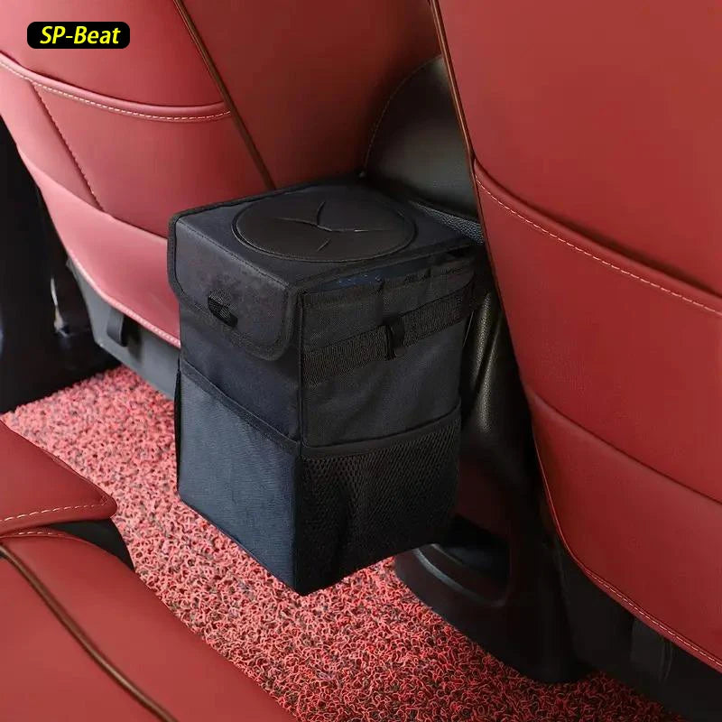 Papelera portátil plegable para coche: papelera colgante impermeable