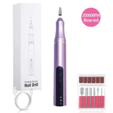 Professional Cordless Nail Drill – 18,000 RPM Rechargeable Manicure Machine with 5 Speed Settings