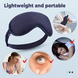 3D Heated Eye Mask with Vibration Massage – Smart Timing, Hot Compress, & Relaxing Eye Relief