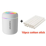 Mini humidificador ultrasónico: difusor de aroma portátil USB con salida de niebla silenciosa