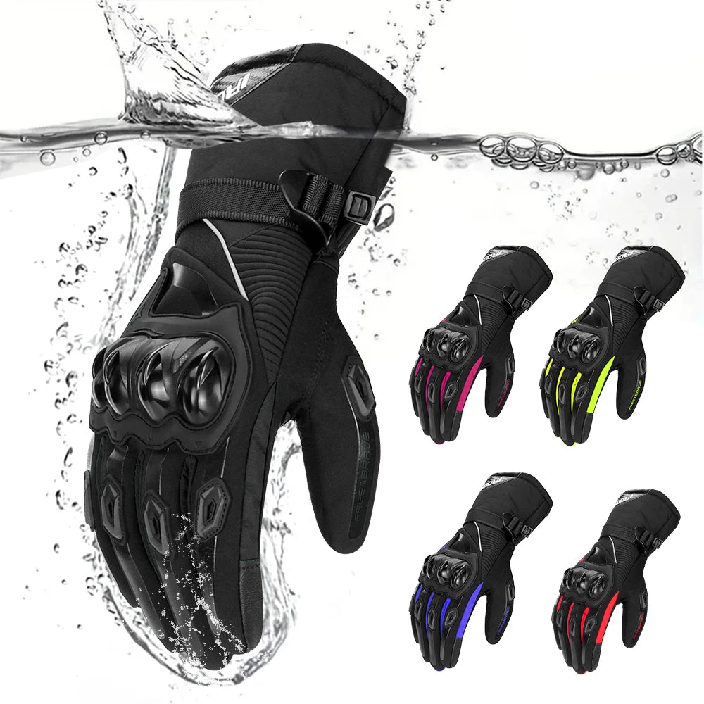 Waterproof Motorcycle Gloves - Windproof, Touchscreen & Winter Riding Protection