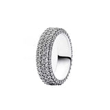 Elegant Unisex Zircon Silver Ring – Timeless Design for Daily Wear & Special Occasions