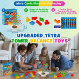 Tetra Tower Balance Stacking Game - 48-Piece Family Board Game for Kids & Adults