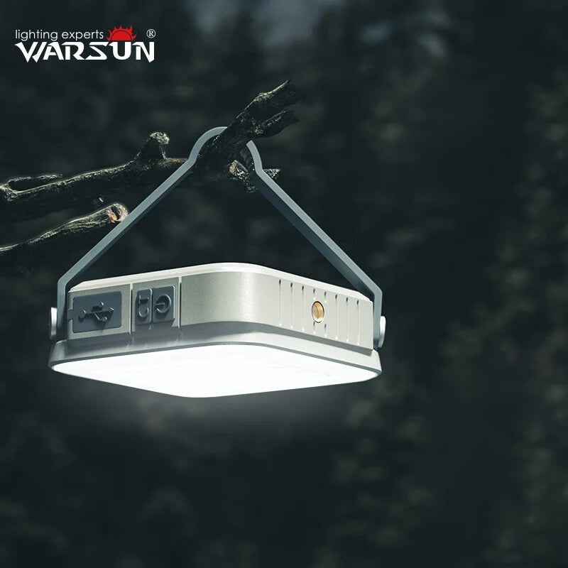 Linterna LED recargable para acampar: portátil, resistente al agua, 800 lúmenes, IPX6, carga USB tipo C