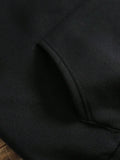Men’s Casual Fleece Hoodie for Autumn and Winter – Comfortable Hooded Sweatshirt