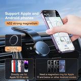 Magnetic Car Phone Holder for iPhone - Dashboard & Console Mount with Strong Grip
