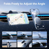 Magnetic Car Phone Holder for iPhone - Dashboard & Console Mount with Strong Grip