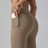 Seamless High-Waist Booty-Lifting Leggings for Women – Stretchy Nylon Tummy Control Pants