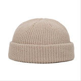 Gorro de punto acanalado unisex: gorro de pescador y esquí cálido para el invierno en climas fríos
