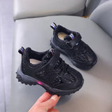 Unisex LED Light-Up Sneakers for Kids – Hook & Loop Spring Shoes (Ages 4–6)