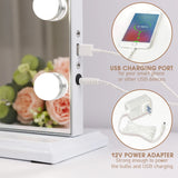 Professional Hollywood Makeup Mirror with 18 LED Lights – 3 Color Modes & Magnifying Mirror