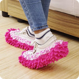 Microfiber Cleaning Slippers - Stretchable Floor Dusting Shoes for Effortless Mopping